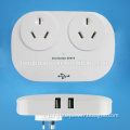 New zealand standard Australian Standard 240v dual usb power socket with dual high power USB powered charging outlets